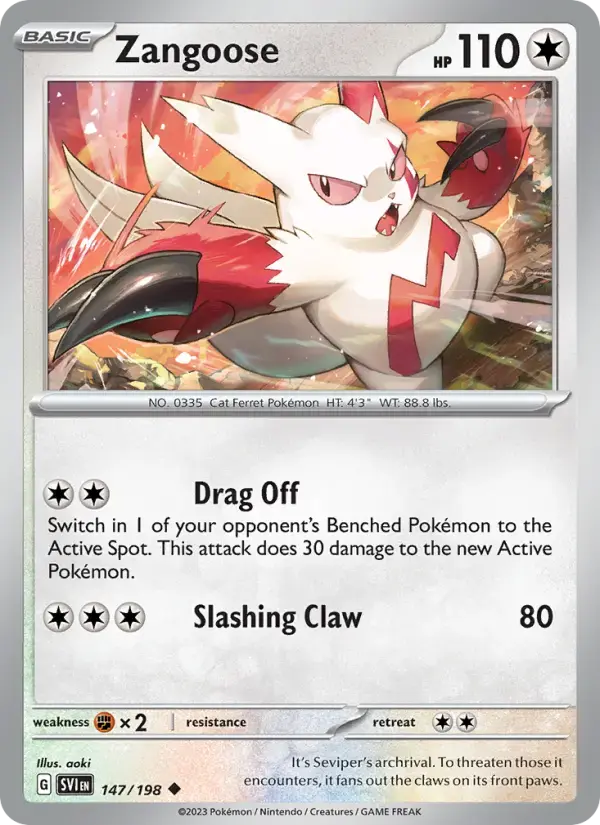 Zangoose #147 — Scarlet & Violet
