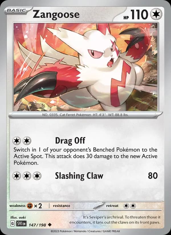 Zangoose #147 — Scarlet & Violet