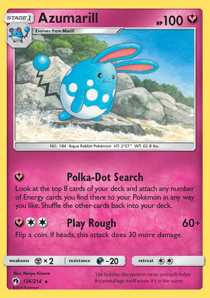 Azumarill #136 — Lost Thunder