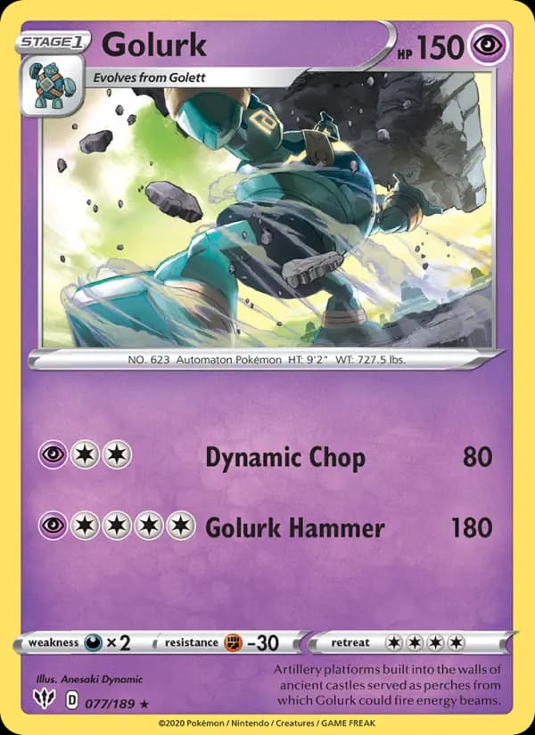 Golurk #77 — Darkness Ablaze
