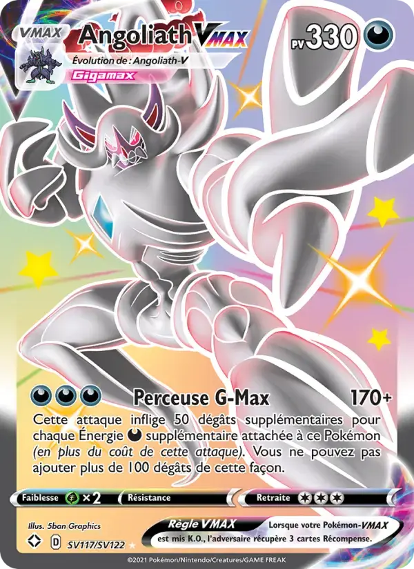 Carte Pokémon Angoliath VMAX #SV117 — Destinées Radieuses