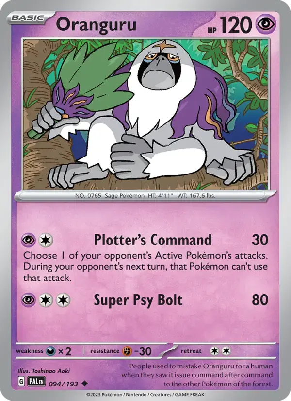 Oranguru #094 — Paldea Evolved