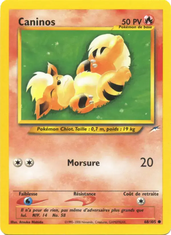 Carte Pokémon Caninos #68 — Neo Destiny