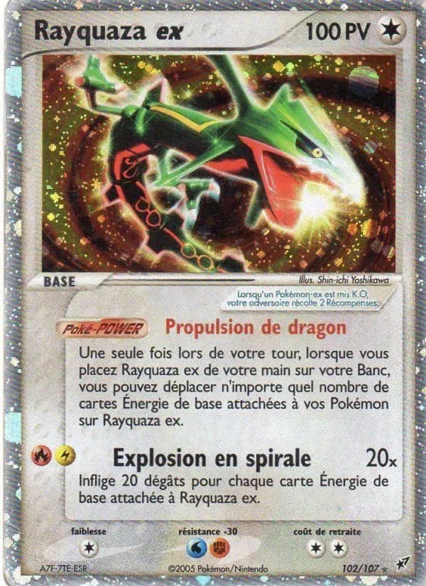 Carte Pokémon Rayquaza ex #102 — Deoxys