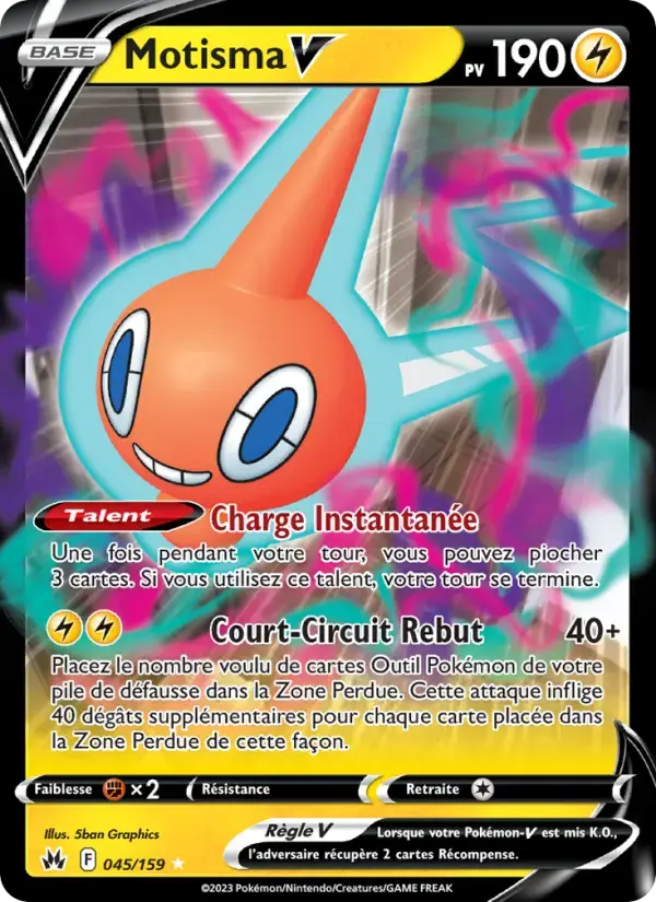 Carte Pokémon Motisma V #045 — Zénith Suprême