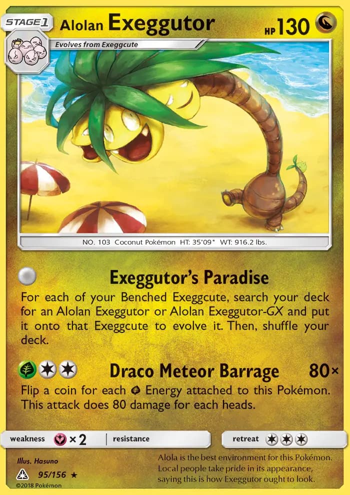 Alolan Exeggutor #95 — Ultra Prism