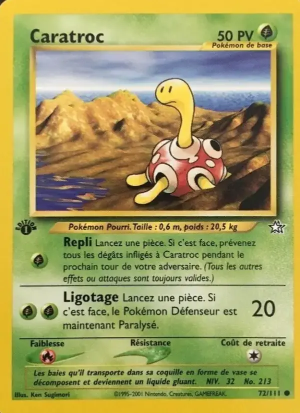 Carte Pokémon Caratroc #72 — Neo Genesis