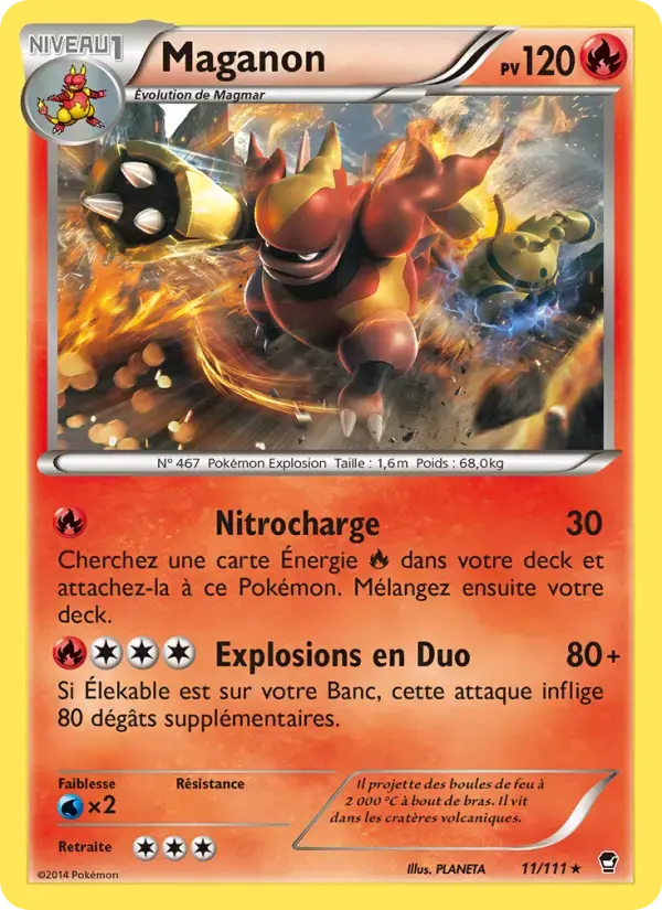 Carte Pokémon Maganon #11 — Poings Furieux