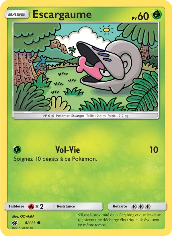 Carte Pokémon Escargaume #8 — Invasion Carmin
