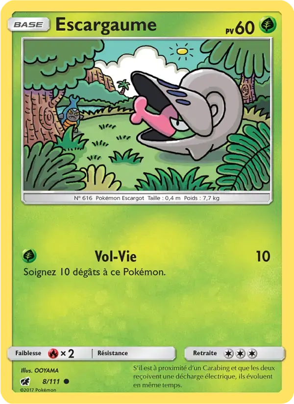 Carte Pokémon Escargaume #8 — Invasion Carmin