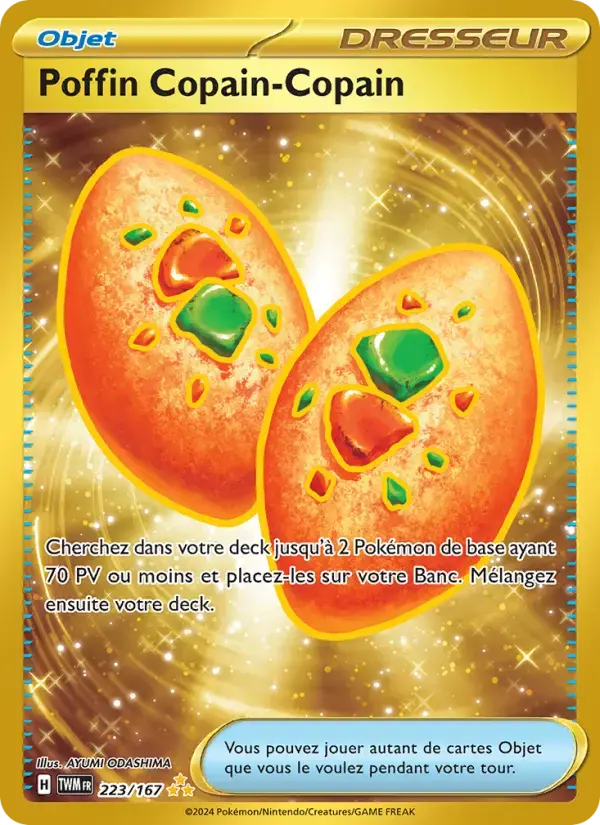 Carte Pokémon Poffin Copain-Copain #223 — Mascarade Crépusculaire