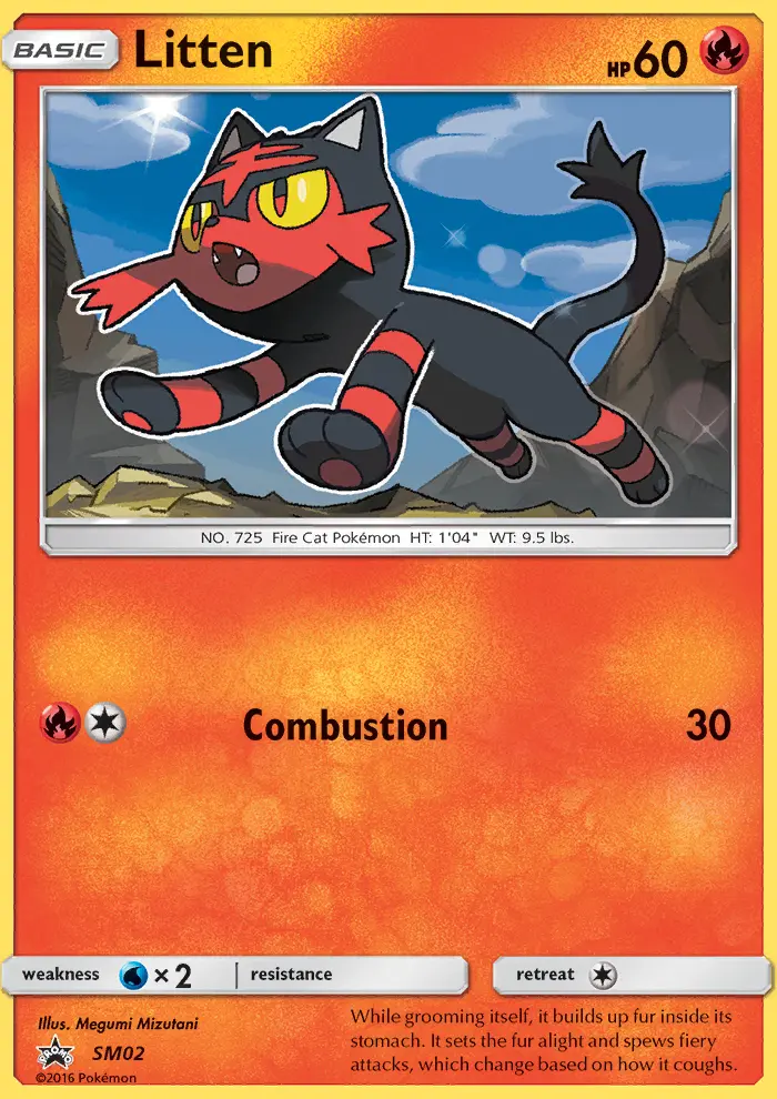 Carte Pokémon Flamiaou #SM02 — Promos Soleil et Lune