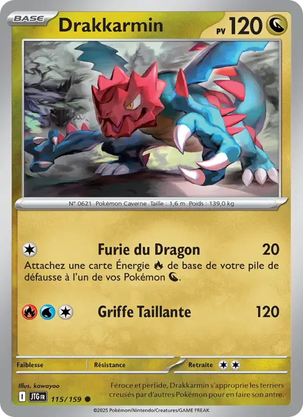Carte Pokémon Drakkarmin #115 — Aventures Ensemble