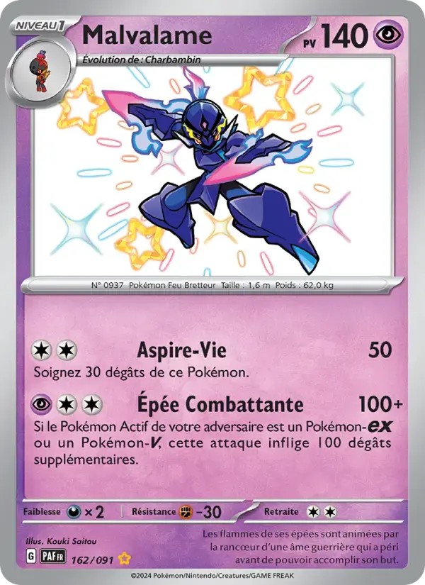 Carte Pokémon Malvalame #162 — Destinées de Paldea