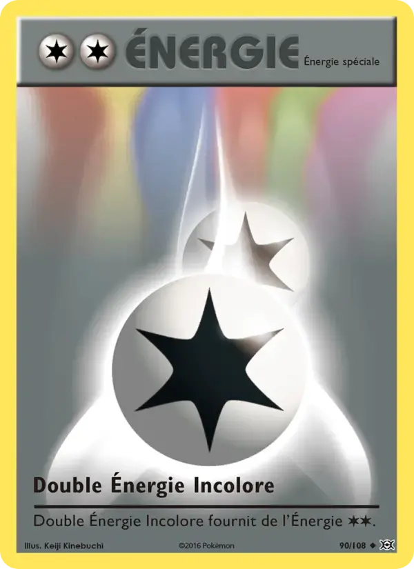 Carte Pokémon Double Énergie Incolore #90 — Évolutions XY