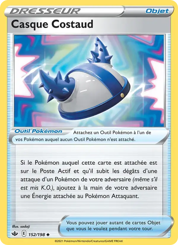 Carte Pokémon Casque Costaud #152 — Règne de Glace