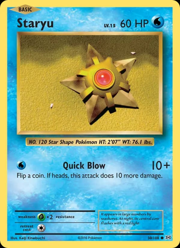 Staryu #30 — Evolutions