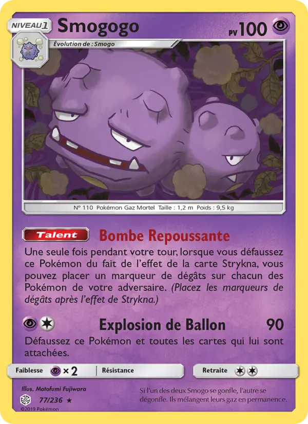 Carte Pokémon Smogogo #77 — Éclipse Cosmique
