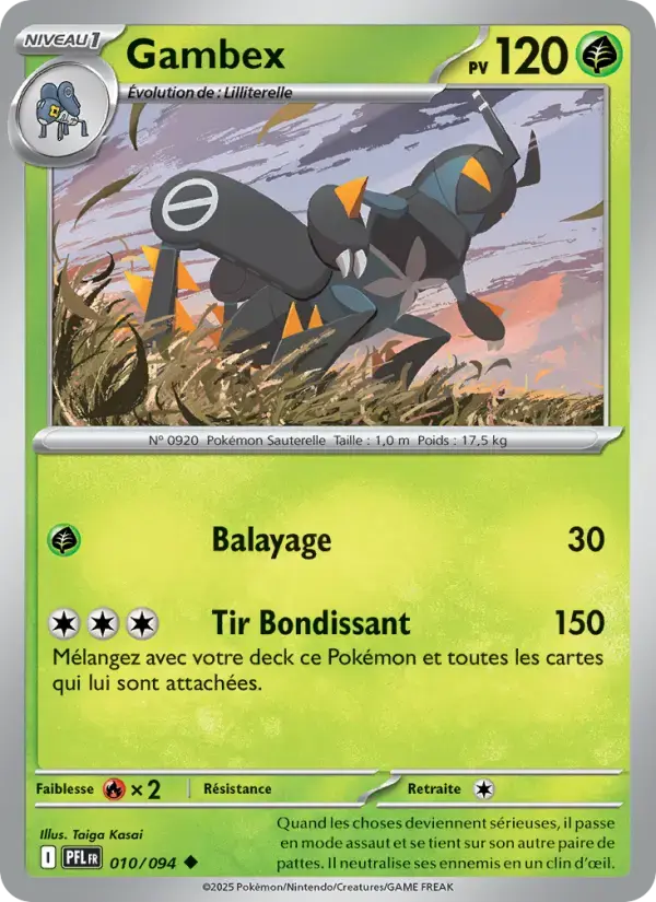 Carte Pokémon Gambex #010 — Flammes Fantasmagoriques