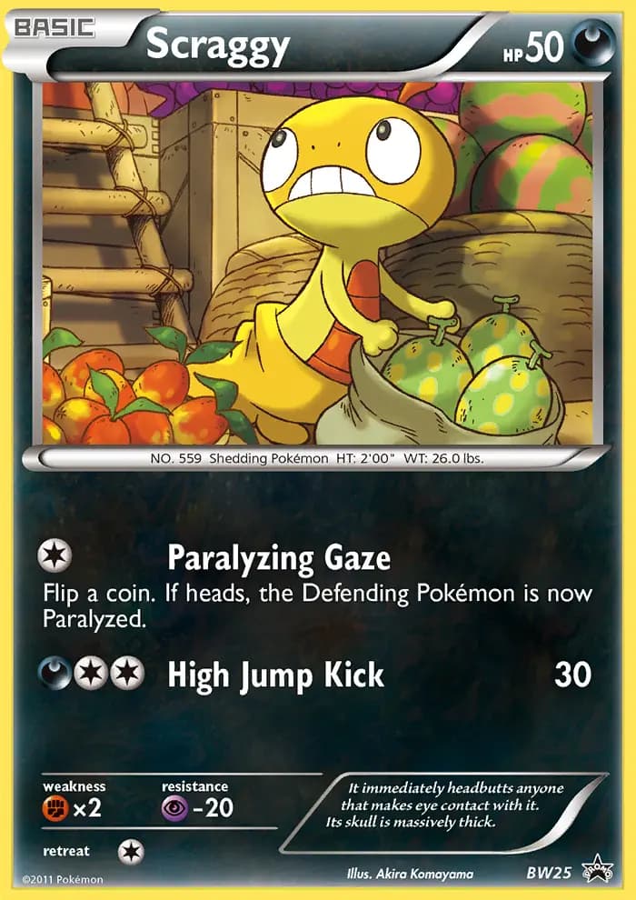Scraggy #BW25 — Black & White Promos