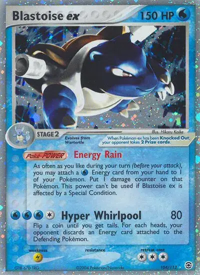 Blastoise ex #104 — FireRed & LeafGreen