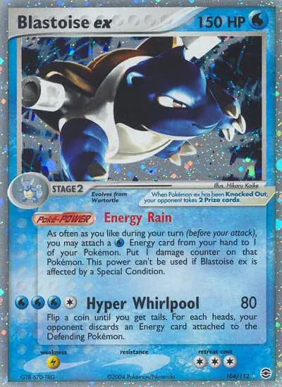 Blastoise ex #104 — FireRed & LeafGreen