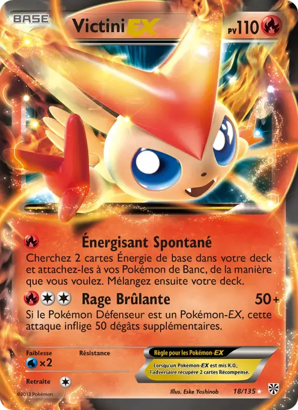 Carte Pokémon Victini-EX #18 — Tempête Plasma