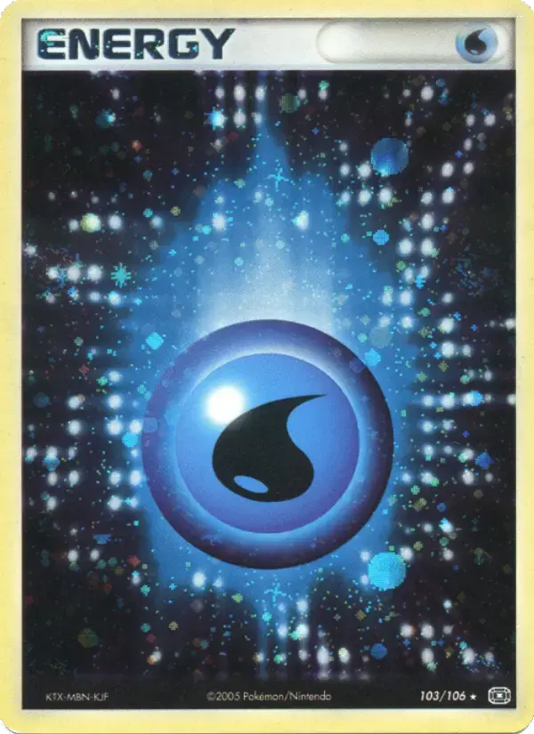 Carte Pokémon Énergie Eau #103 — Émeraude