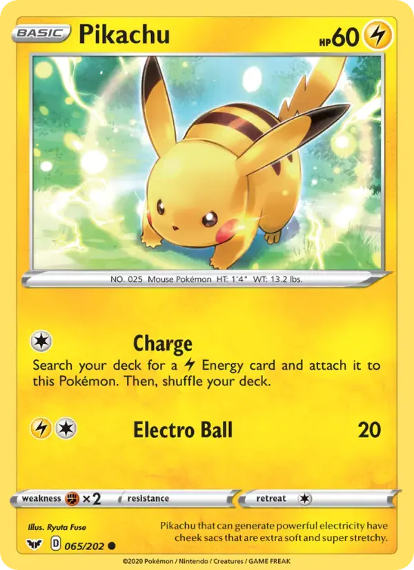 Pikachu #65 — Sword & Shield