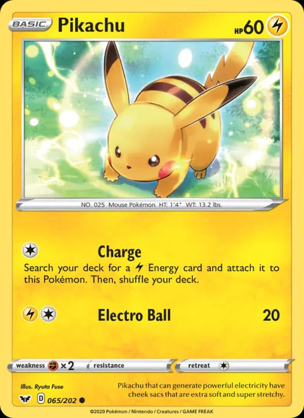 Pikachu #65 — Sword & Shield