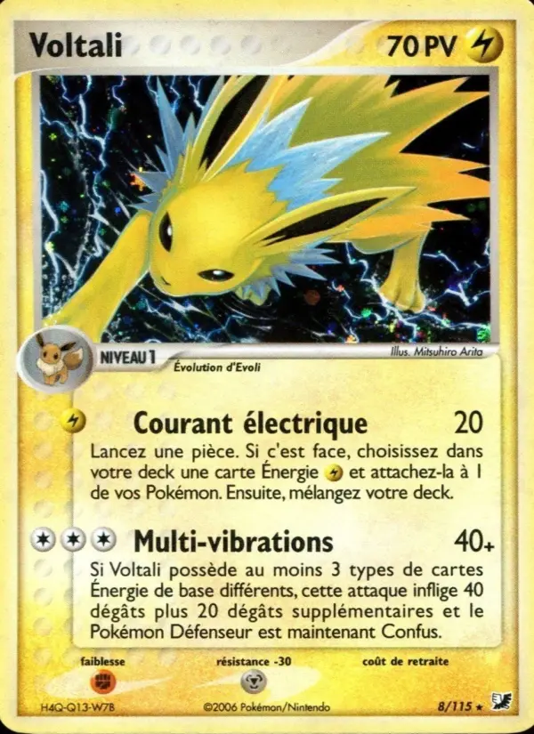 Carte Pokémon Voltali #8 — Forces Cachées