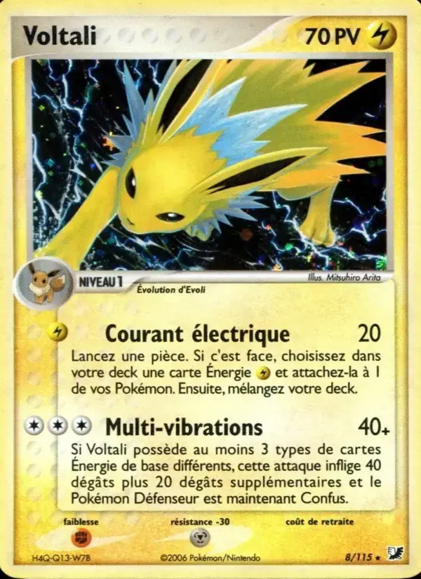 Carte Pokémon Voltali #8 — Forces Cachées