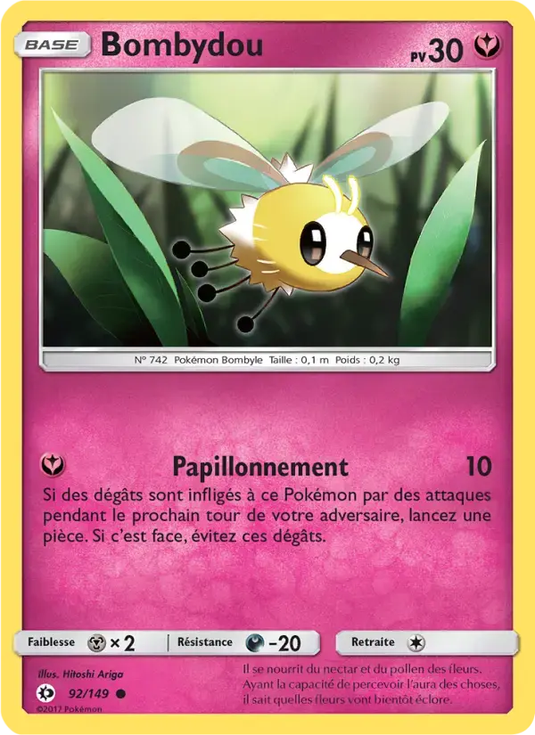 Carte Pokémon Bombydou #92 — Soleil et Lune