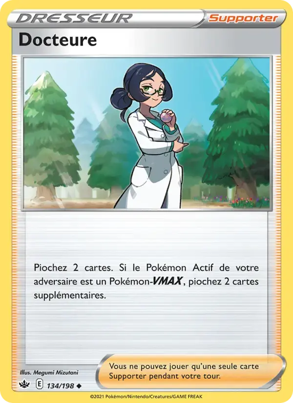 Carte Pokémon Docteure #134 — Règne de Glace
