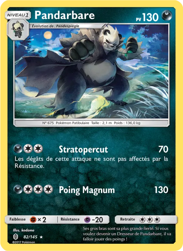 Carte Pokémon Pandarbare #82 — Gardiens Ascendants