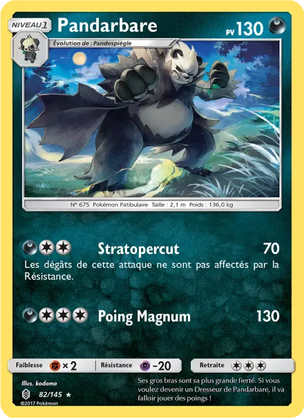 Carte Pokémon Pandarbare #82 — Gardiens Ascendants