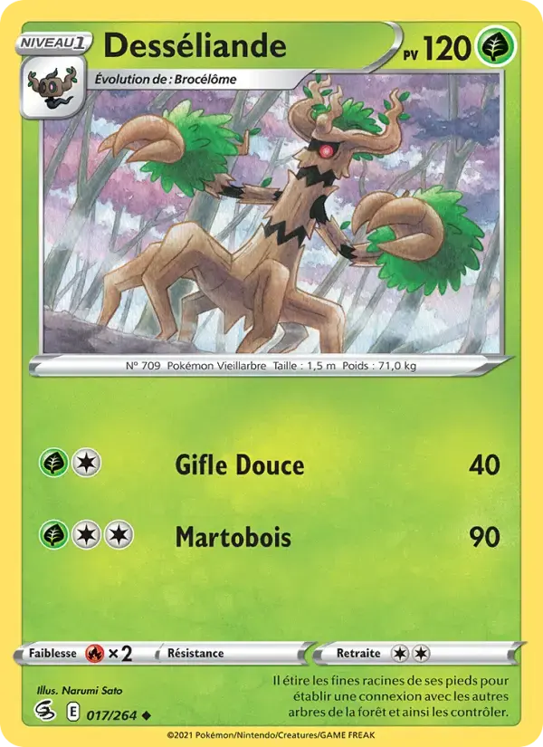 Carte Pokémon Desséliande #17 — Poing de Fusion