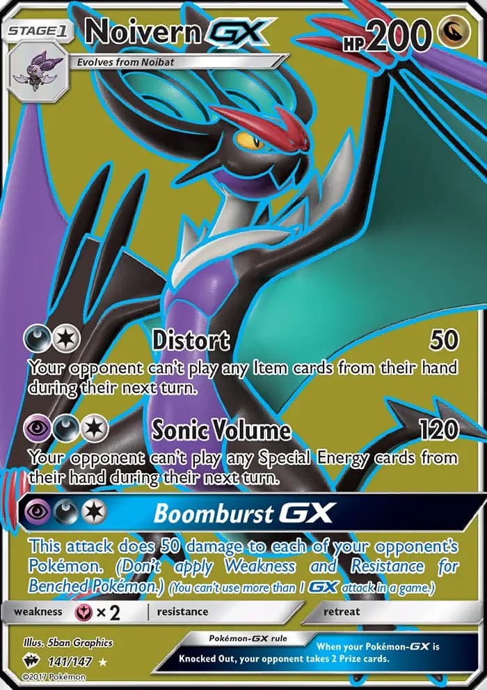 Noivern GX #141 — Burning Shadows