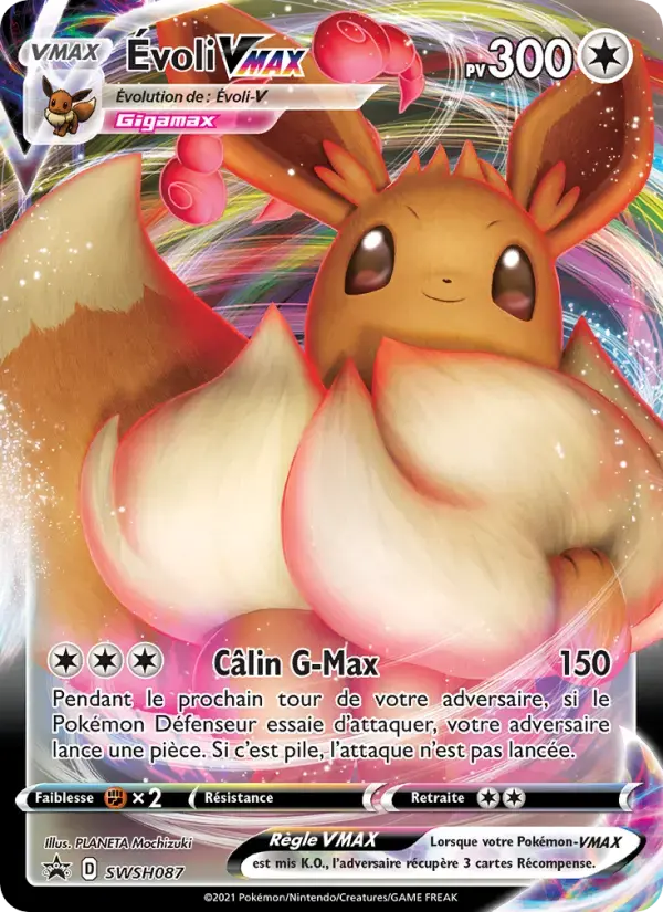 Carte Pokémon Évoli VMAX #SWSH087 — Promos Épée et Bouclier