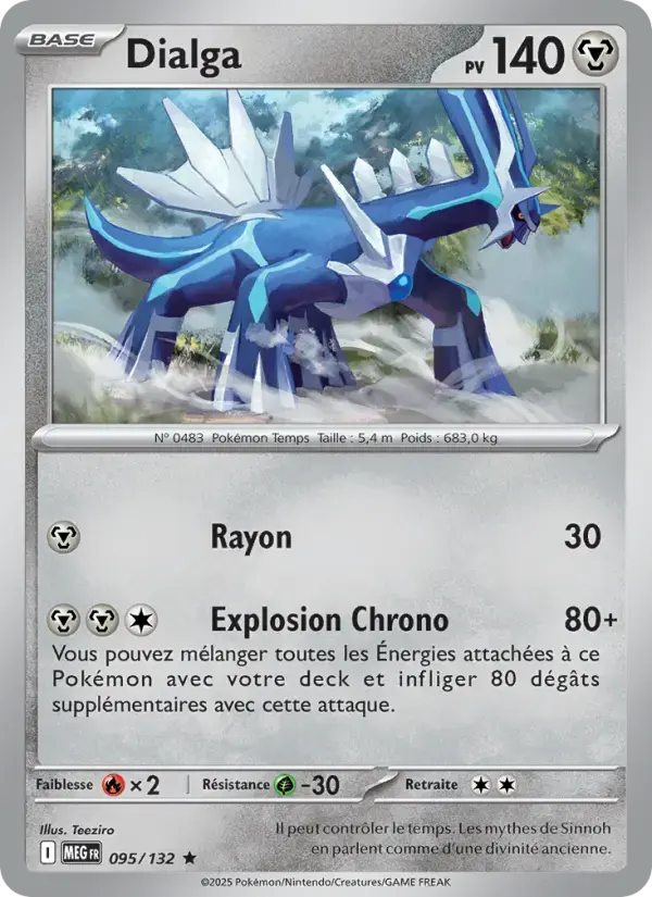 Carte Pokémon Dialga #095 — Méga-Évolution