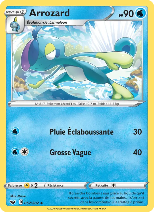 Carte Pokémon Arrozard #57 — Épée et Bouclier