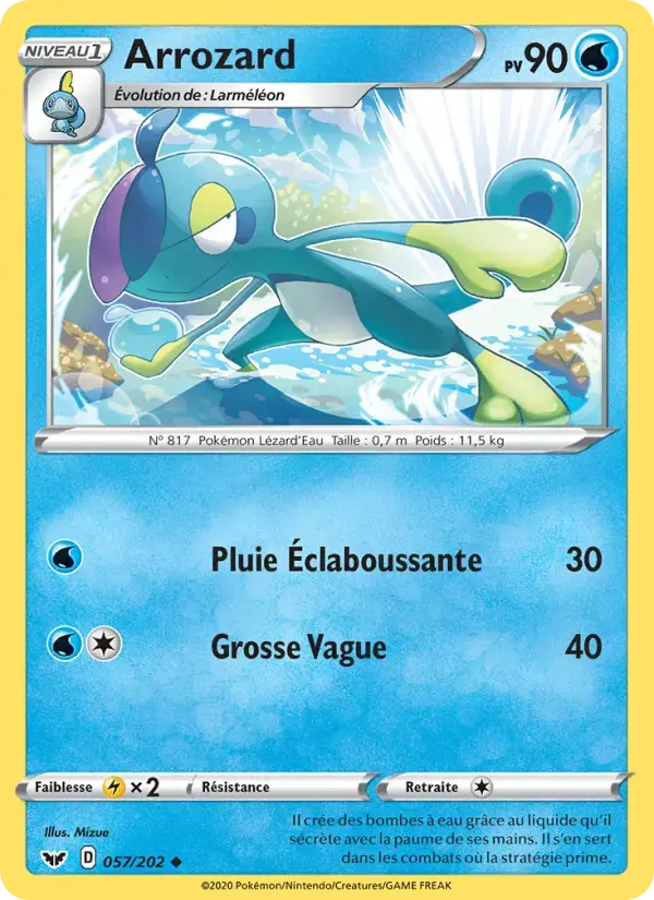 Carte Pokémon Arrozard #57 — Épée et Bouclier