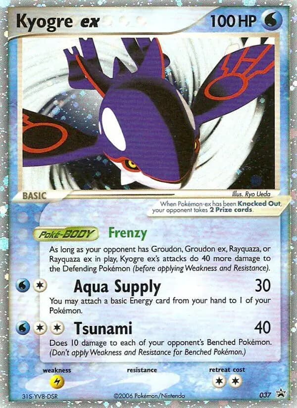 Kyogre ex #37 — Nintendo Black Star Promos
