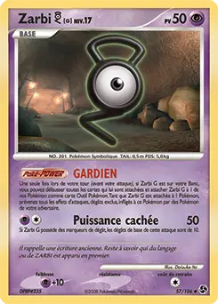 Carte Pokémon Zarbi G #57 — Duels au Sommet