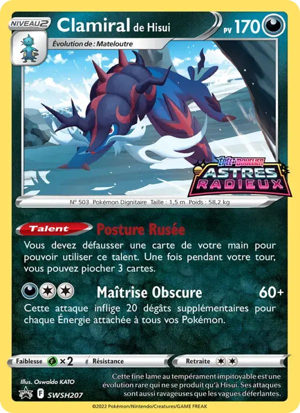 Carte Pokémon Clamiral de Hisui #SWSH207 — Promos Épée et Bouclier
