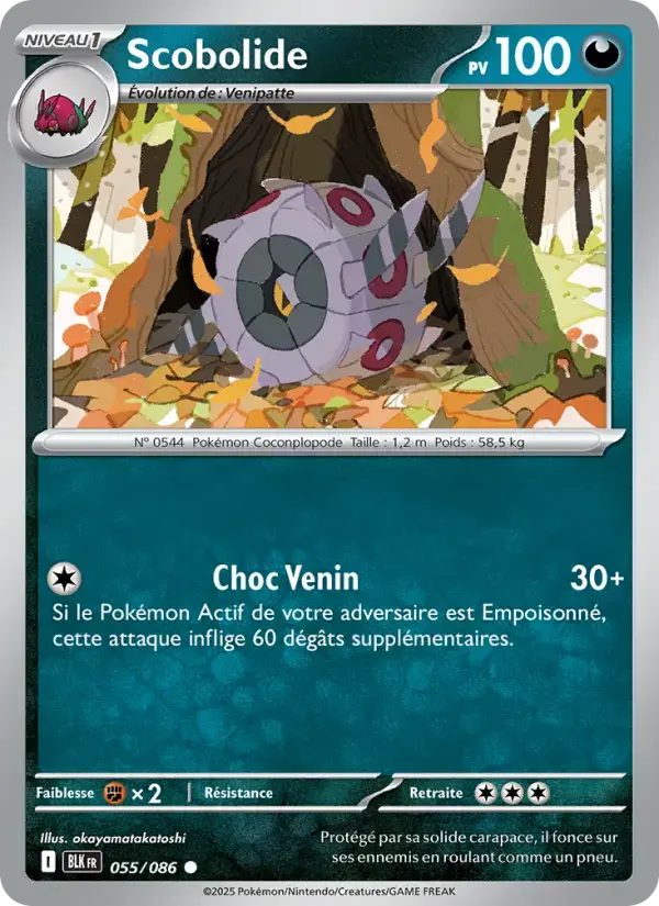 Carte Pokémon Scobolide #055 — Foudre Noire