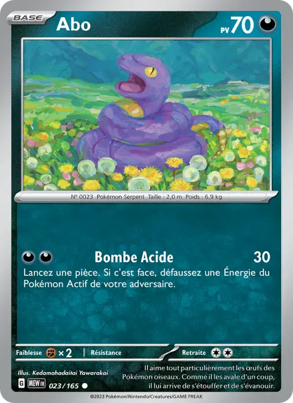 Carte Pokémon Abo #023 — Pokémon 151