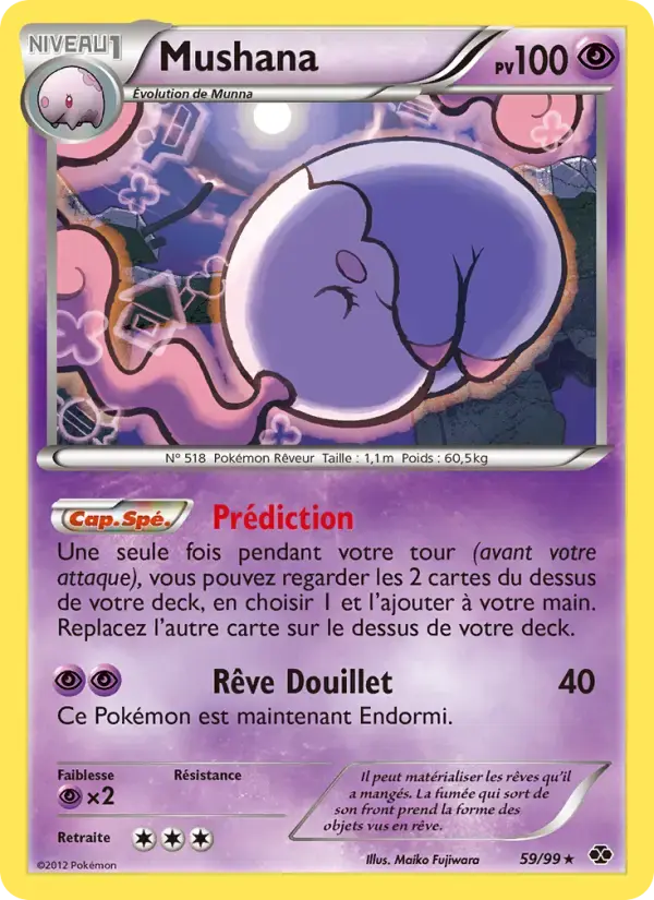 Carte Pokémon Mushana #59 — Destinées Futures
