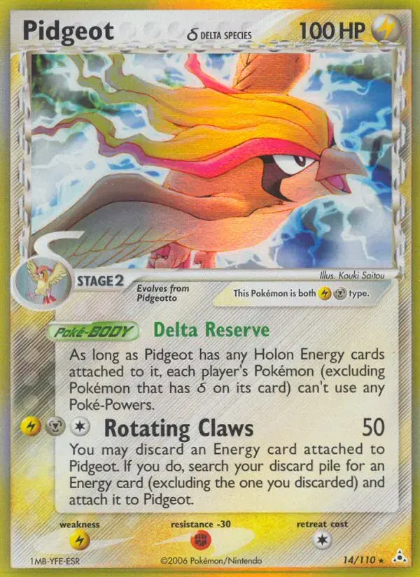 Pidgeot δ #14 — Holon Phantoms