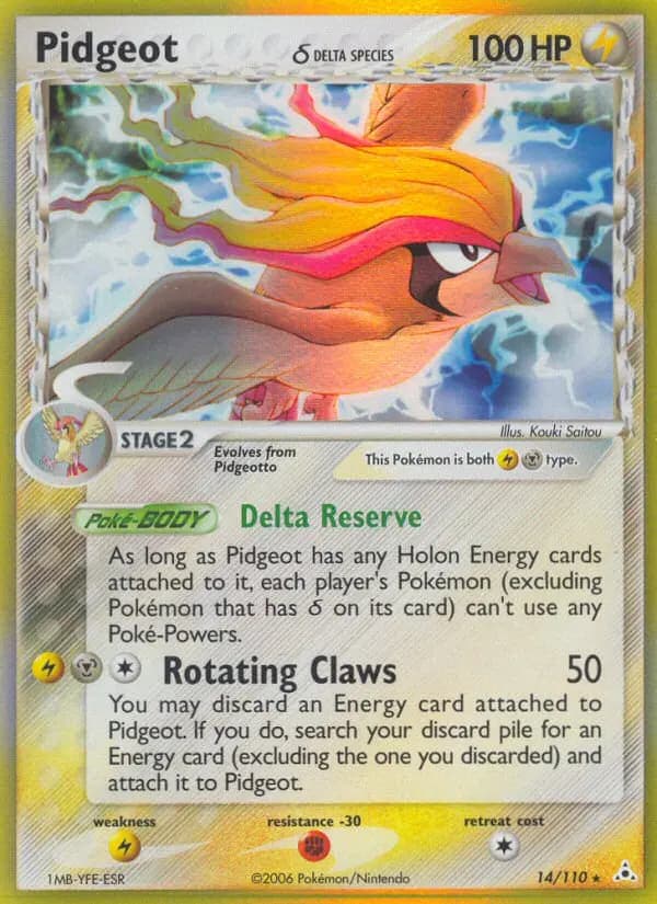 Pidgeot δ #14 — Holon Phantoms